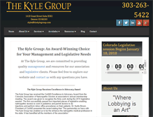 Tablet Screenshot of kylelobbyinggroup.com